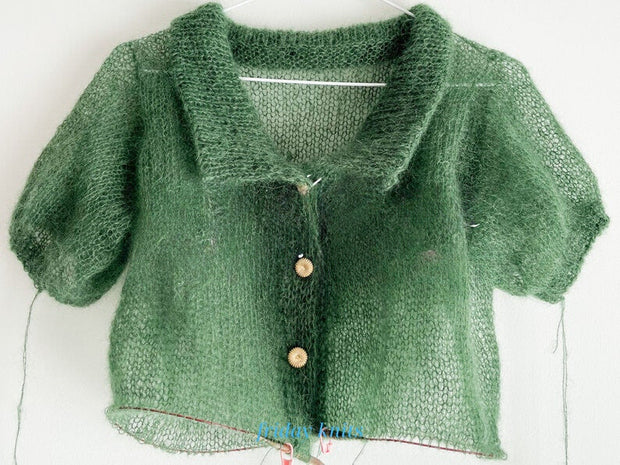 Boxy Cardigan Mohair Edition Knitted Pattern