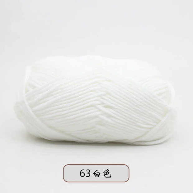 50g/Set 4ply Milk Cotton Knitting Wool Yarn Needlework Dyed