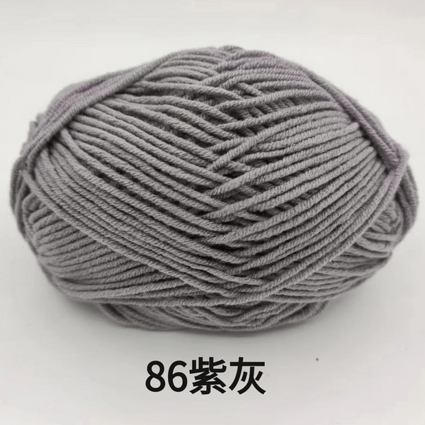 50g/Set 4ply Milk Cotton Knitting Wool Yarn Needlework Dyed