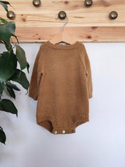 Sunday Morning Baby Romper Knitting Pattern