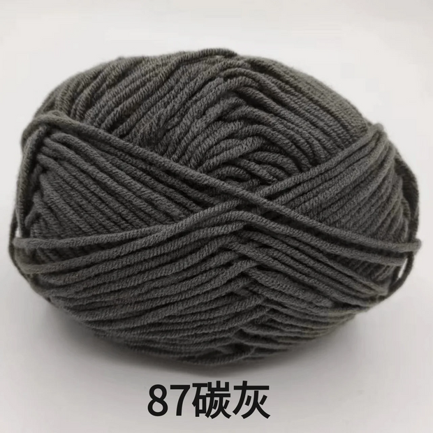 50g/Set 4ply Milk Cotton Knitting Wool Yarn Needlework Dyed