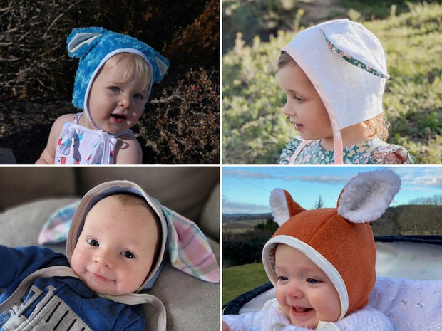 Bear Hat with Ears Sewing Pattern Pack