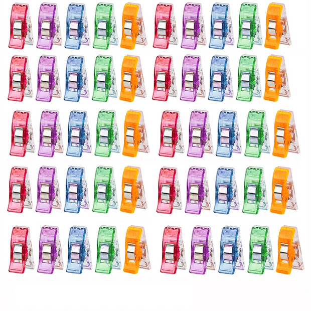 50PCS Sewing Clips Colorful Clips Multipurpose Plastic