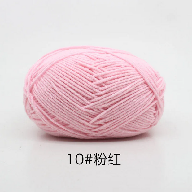 50g/Set 4ply Milk Cotton Knitting Wool Yarn Needlework Dyed