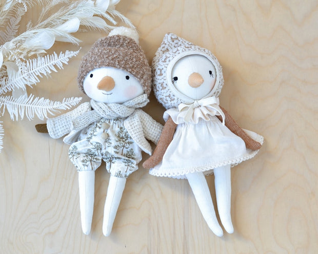 snowman doll sewing pattern