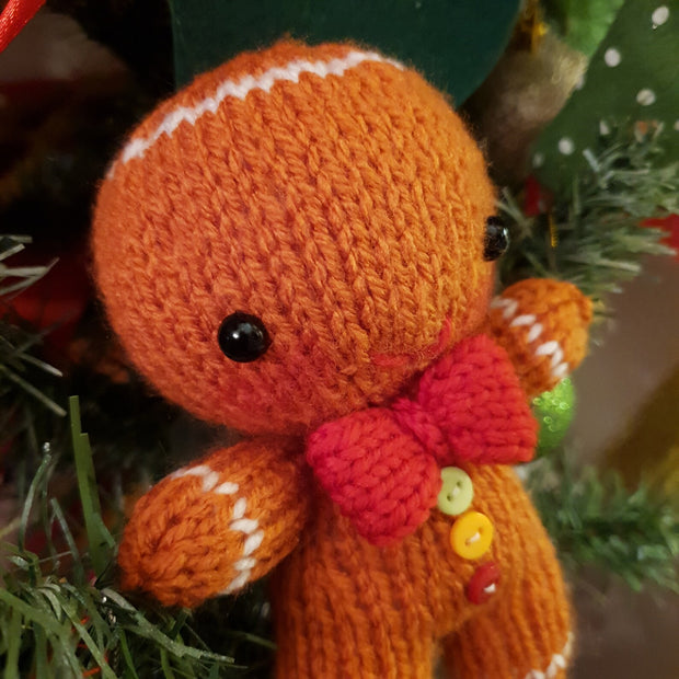 Christmas Gingerbread Man Knitting Pattern