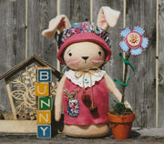 Bonnet Bunny and Her Flower Pattern .