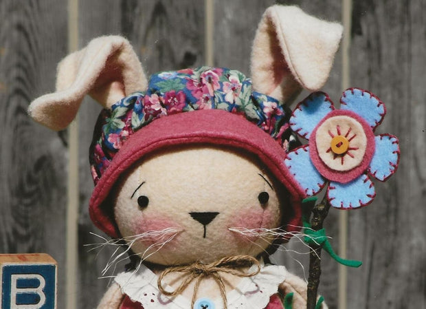 Bonnet Bunny and Her Flower Pattern .