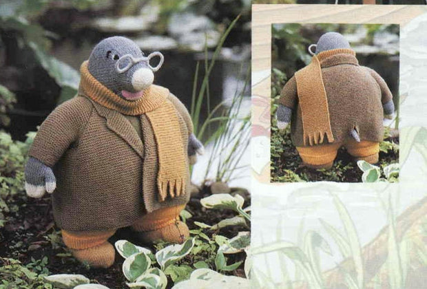 Vintage Wind in the Willows Knitting Pattern .