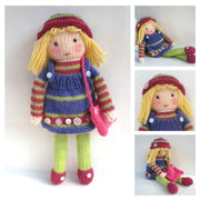 Betsy Button - toy doll knitting pattern