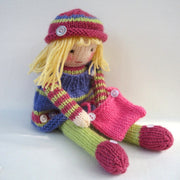 Betsy Button - toy doll knitting pattern