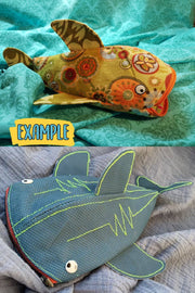 Tutorial and Pattern Pencil Case Whale Shark