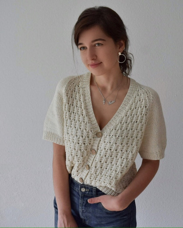 Boston Cardigan knitting design pattern