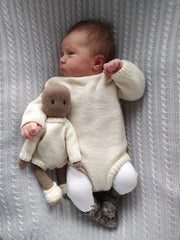 Sunday Morning Baby Romper Knitting Pattern