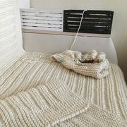 Blanket knitting pattern for many sizes