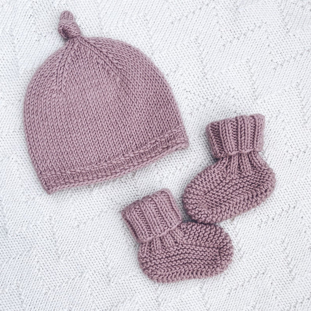 Baby Booties & Beanie Knitting Pattern Bundle