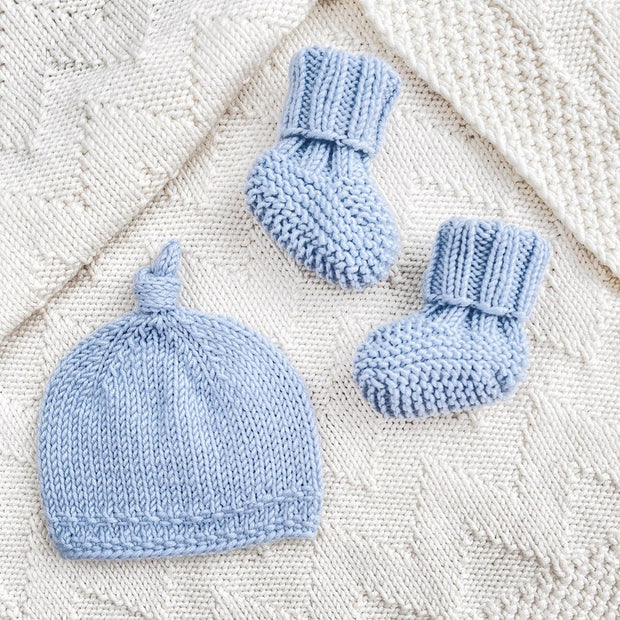 Baby Booties & Beanie Knitting Pattern Bundle