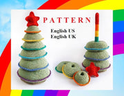 Stacking Christmas tree crochet pattern