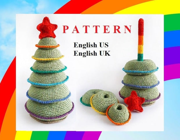 Stacking Christmas tree crochet pattern