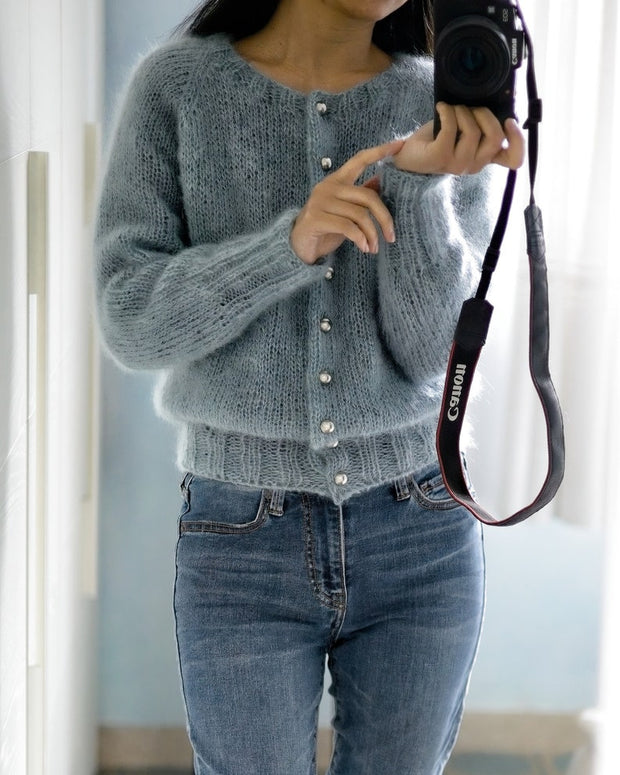 Beginner friendly top down cardigan knitting pattern