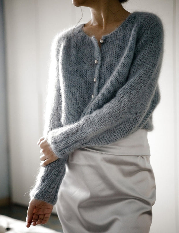 Beginner friendly top down cardigan knitting pattern