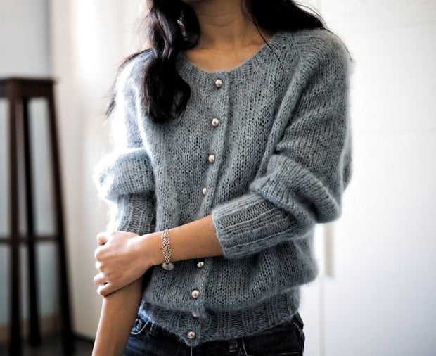 Beginner friendly top down cardigan knitting pattern