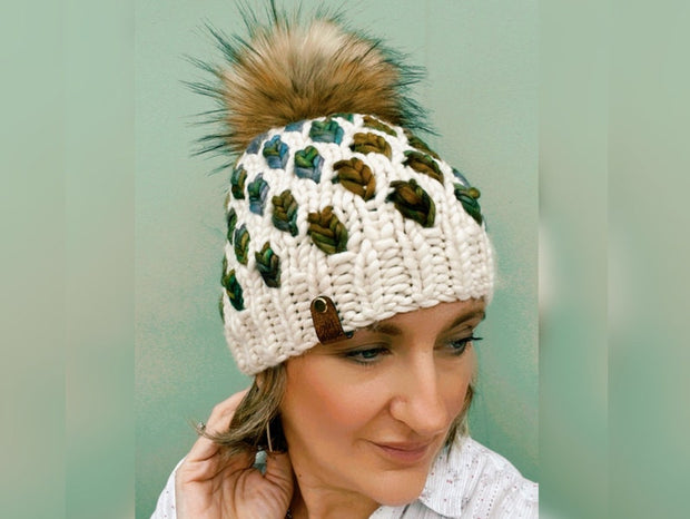 A New Leaf Beanie Knitting Pattern