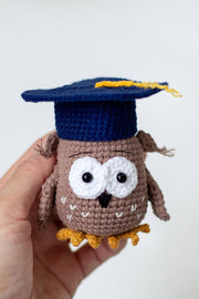 Amigurumi Pattern crochet Owl in hat