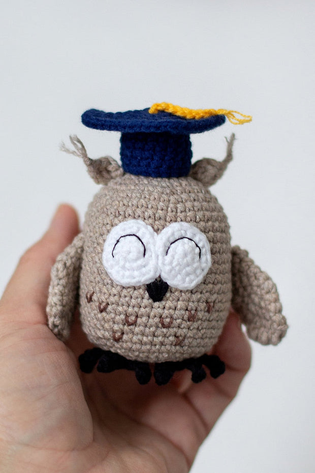 Amigurumi Pattern crochet Owl in hat