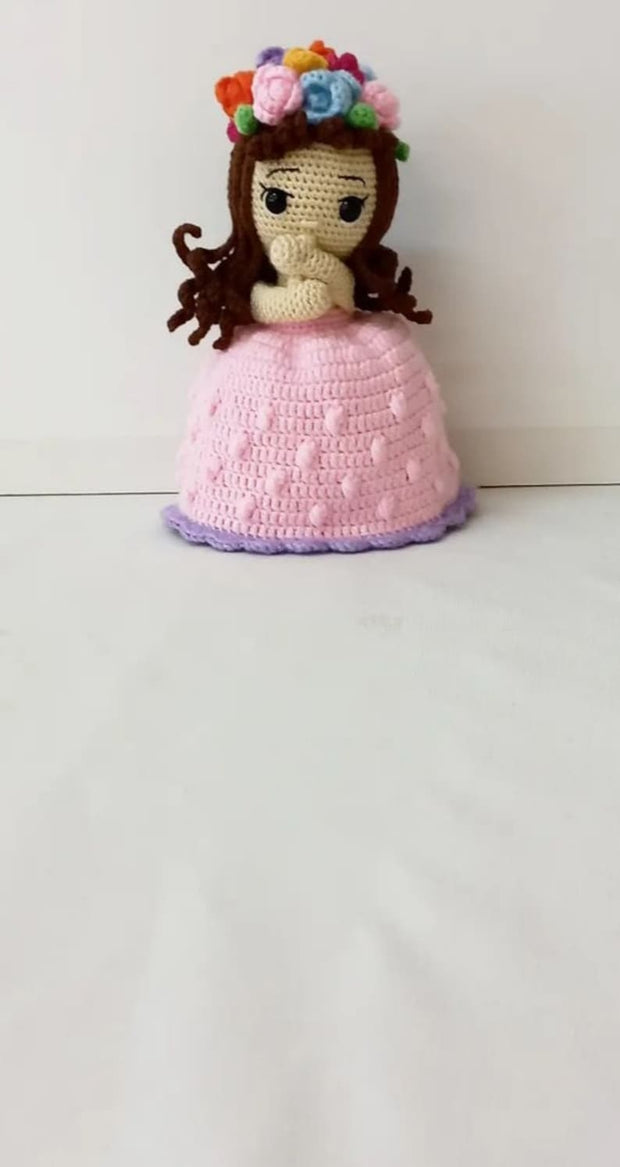 Toy Knitting Patterns - Flower Princess Knitting Doll