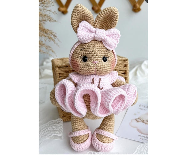 Your Own Personalized Ballerina Bunny - Crochet Pattern