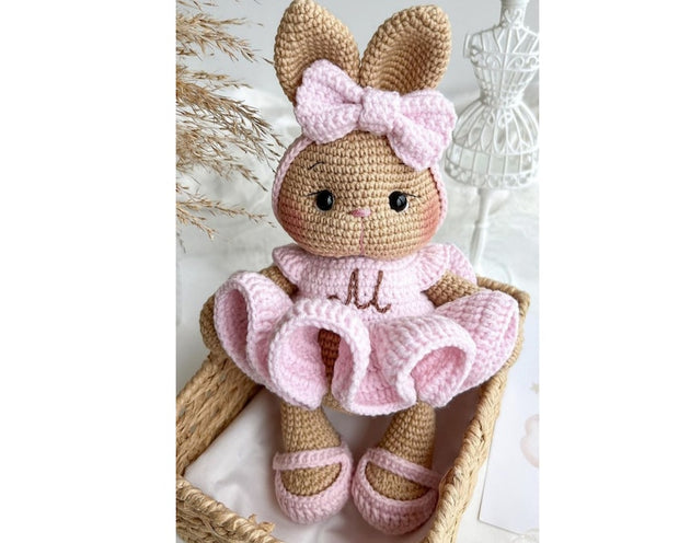 Your Own Personalized Ballerina Bunny - Crochet Pattern