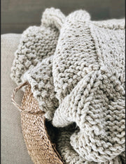 Basketweave Blanket Throw Afghan  knitting Pattern