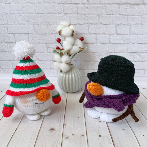 Snowman Gnome Knitted Pattern