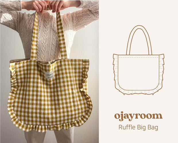 Statement Ruffle Big Shoulder Bag Crochet Pattern