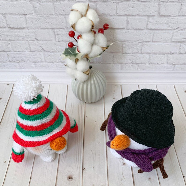 Snowman Gnome Knitted Pattern