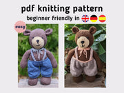 Bear Simple Knitting Pattern