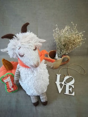 Toy Knitting Patterns -Knit goat