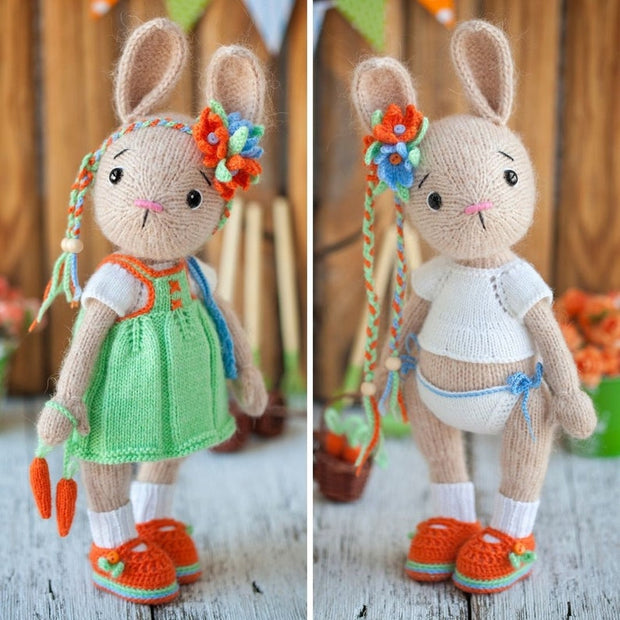 Adorable knitted bunny