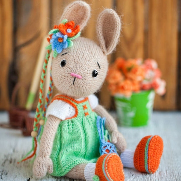 Adorable knitted bunny