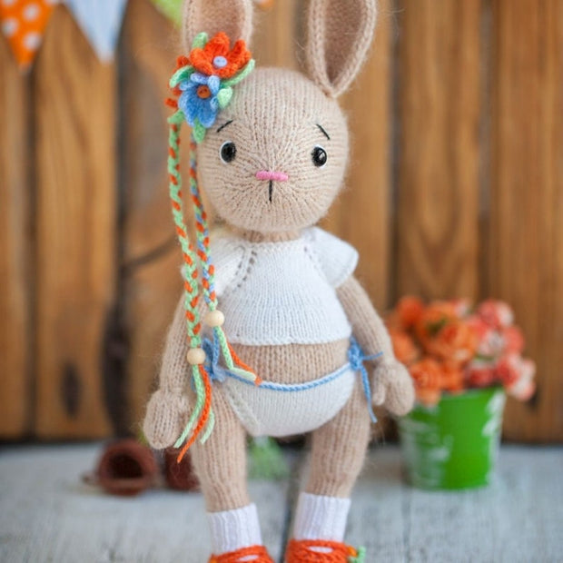 Adorable knitted bunny