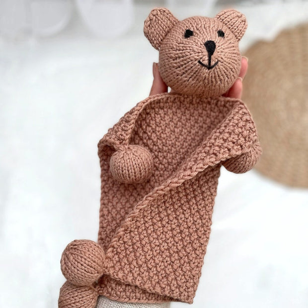 Bear baby comforter KNITTING PATTERN