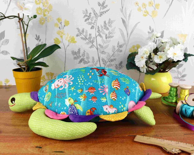 Stuffed turtle pdf sewing pattern & tutorial