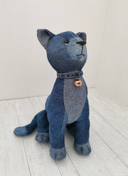 sitting cat sewing pattern and tutorial