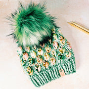 A New Leaf Beanie Knitting Pattern